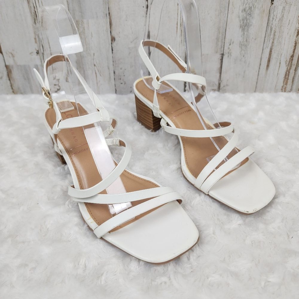 LC Lauren Conrad Emeliah White Dress Sandals Size 6